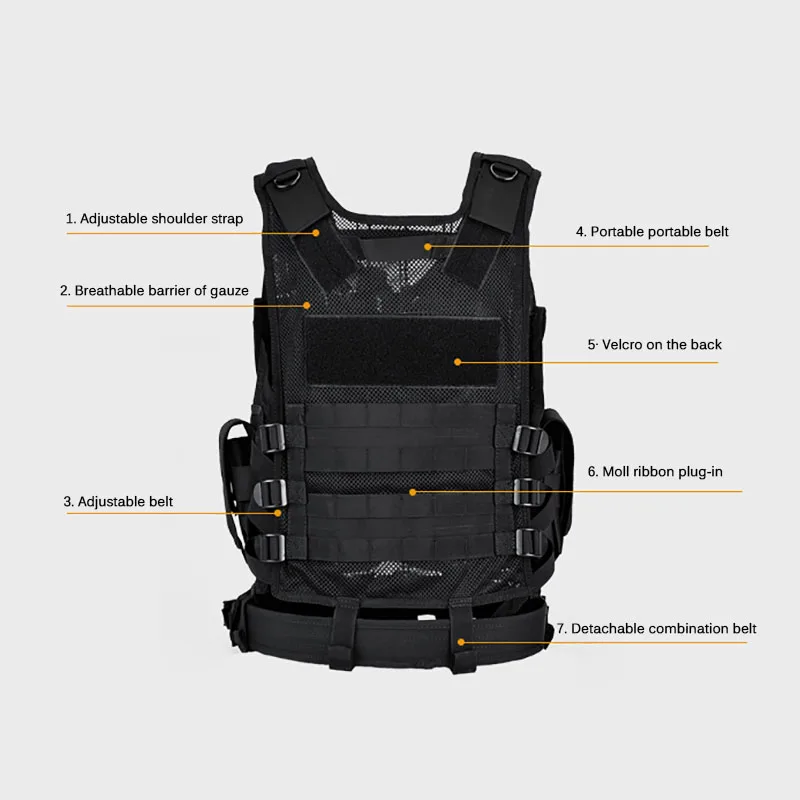 Adjustable Molle Tactical Vest - огляд і ціна Hunting Outdoor Game
